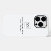 エレガントなカスタムロゴテンプレート Case-Mate iPhoneケース (裏面 (横))