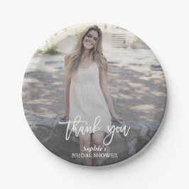 エレガントなカスタム写真 ブライダルシャワー ペーパープレート