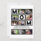 エレガントなカスタム  ハッピー マザーズ デイ ９枚の写真 コラージュ シーズンカード (正面)