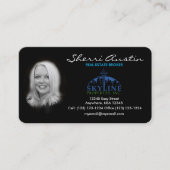 エレガントなカスタム、ユニーク写真の不動産カード! 名刺 (正面)