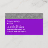 エレガントなカスタム 名刺 (裏面)