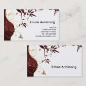 エレガントなカスタム 名刺 (正面/裏面)