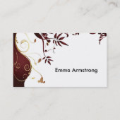 エレガントなカスタム 名刺 (裏面)