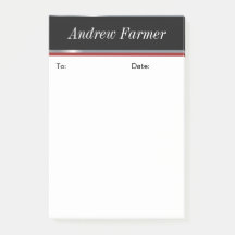 エレガントなカスタム、黒および銀のポスト・イット