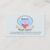 エレガントなカップケーキのベーカリーのカスタム 名刺 (裏面)