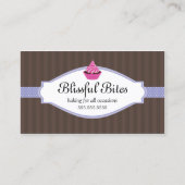 エレガントなカップケーキのベーカリーの名刺 名刺 (正面)