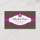 エレガントなカップケーキのベーカリー 名刺 (正面)