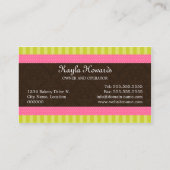 エレガントなカップケーキのベーカリー 名刺 (裏面)