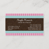 エレガントなカップケーキのベーカリー 名刺 (裏面)