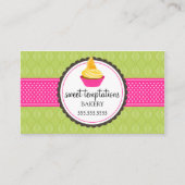 エレガントなカップケーキのベーキング 名刺 (正面)