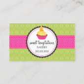 エレガントなカップケーキのベーキング 名刺 (正面)