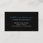 エレガントなカップケーキの名刺 名刺 (裏面)