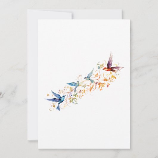 エレガントなカップルのシャワーブランチ 招待状 (裏面)