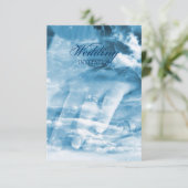 エレガントなカップルの手 ヴィンテージウェディング 招待状 (スタンド正面)