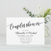 エレガントなカップルシャワー 招待状 (スタンド正面)