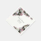 エレガントなカトリックのブライズシャワー スタンダードカクテルナプキン (角)