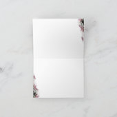 エレガントなカトリックの花嫁シャワー サンキューカード (内部)