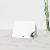 エレガントなカトリックの花嫁シャワー サンキューカード (裏面)