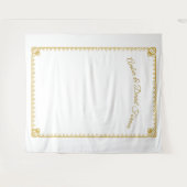 エレガントなカトリックウェディングタペストリー タペストリー (正面(横))