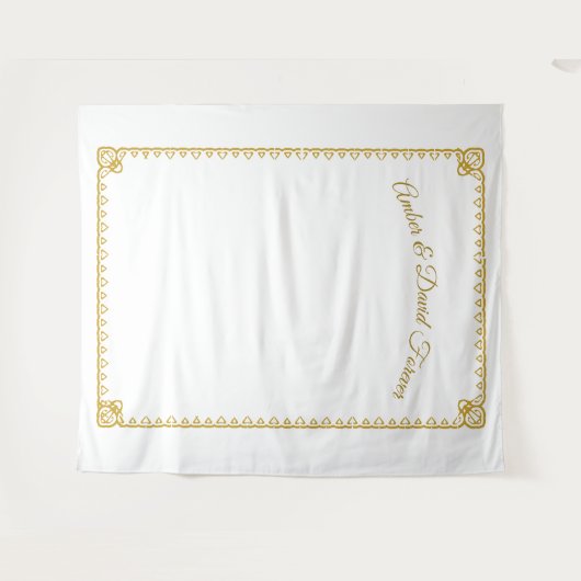 エレガントなカトリックウェディングタペストリー タペストリー (正面(横))