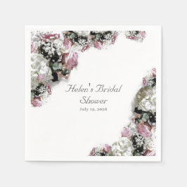 エレガントなカトリック ブライダルシャワー スタンダードカクテルナプキン