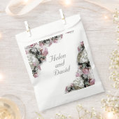 エレガントなカトリック ブライダルシャワー フェイバーバッグ (クリップ留めされた状態)