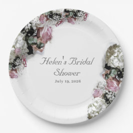 エレガントなカトリック ブライダルシャワー ペーパープレート