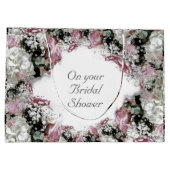 エレガントなカトリック ブライダルシャワー ラージペーパーバッグ (裏面)