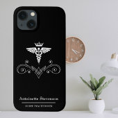 エレガントなカドゥケウス看護師 iPhoneケース