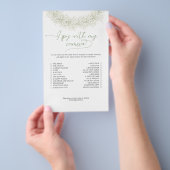 エレガントなカメラ付きスパイ ブライダルシャワー ゲーム フライヤー (ハンドル)