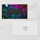エレガントなカラフルの点のメーキャップアーティストの名刺 名刺 (正面/裏面)