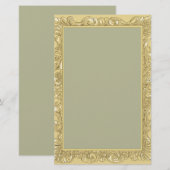 エレガントなカラーのパーソナライズされた便箋 便箋 (正面/裏面)