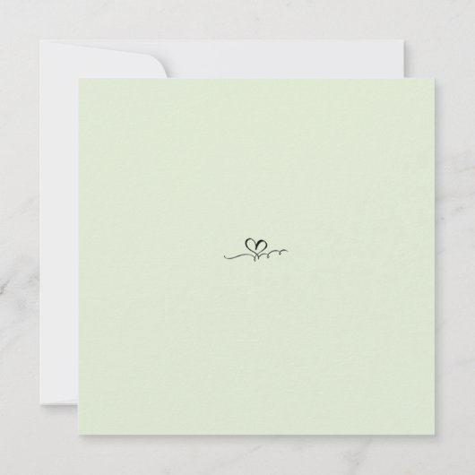 エレガントなカリグラフィーで「Save the Date」招待状 招待状 (裏面)