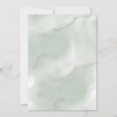 エレガントなカリグラフィーとグリーンが美しいユーカリのウェディング 招待状 (裏面)