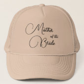 エレガントなカリグラフィーの母の日のウェディングドレス キャップ (正面)