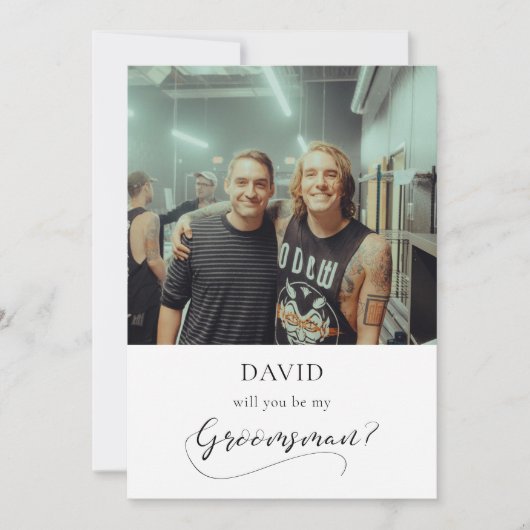 エレガントなカリグラフィーの結婚式招待状 仲人提案カード 招待状 (正面)