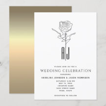 エレガントなカリグラフィーの結婚式