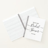 エレガントなカリグラフィーブライダルギフトノート ノートブック (内部)
