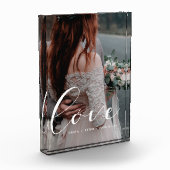 エレガントなカリグラフィー結婚式 フォトブロック (左)