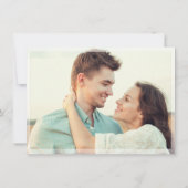 エレガントなカリグラフィー ウェディング 2 フォト セーブ・ザ・デート (裏面)