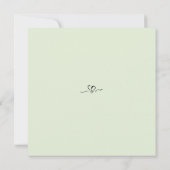 エレガントなカリグラフィー・セーブ・ザ・デート招待状 招待状 (裏面)