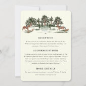 エレガントなカントリー マナー ランチェ 一体型の招待状 招待状 (裏面)