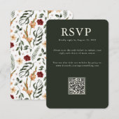 エレガントなカントリー マナー | ランチ レスポンス カード (正面/裏面)