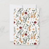 エレガントなカントリー マナー | ランチ レスポンス カード (裏面)