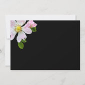 エレガントなカントリー ローズの葬儀案内カード 招待状 (裏面)