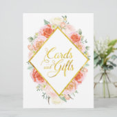 エレガントなカードおよびギフトは台に置きます印- 6.5" --をx 8.75" 招待状 (スタンド正面)