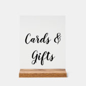 エレガントなカードとギフトアクリルのサイン アクリルサイン (正面)
