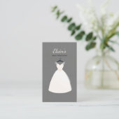 エレガントなガウンの花嫁の服のブティックのウェディングプランナー 名刺 (スタンド正面)