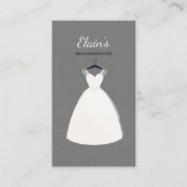 エレガントなガウンの花嫁の服のブティックのウェディングプランナー 名刺 (正面)