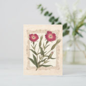 エレガントなガーデニングの女性の50歳の誕生日パーティー 招待状 (スタンド正面)